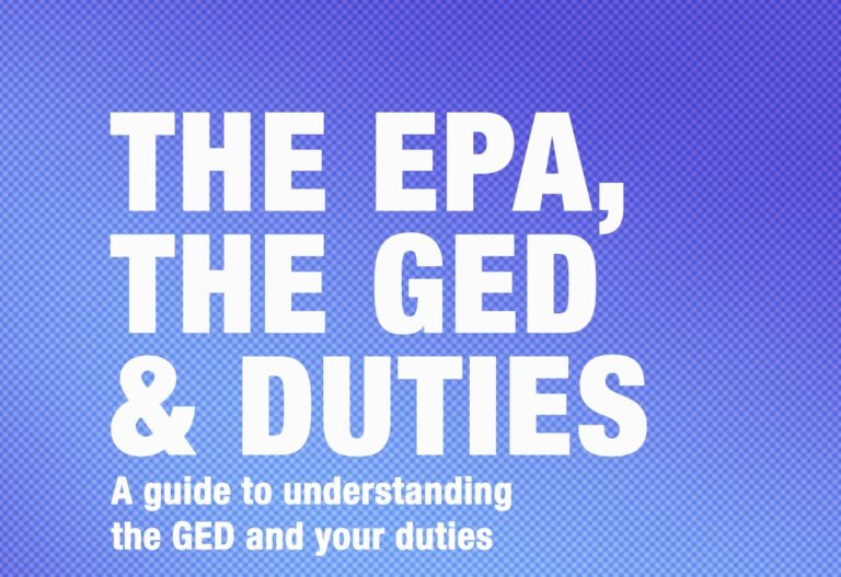 The EPA, The GED and Your Duties Training Course